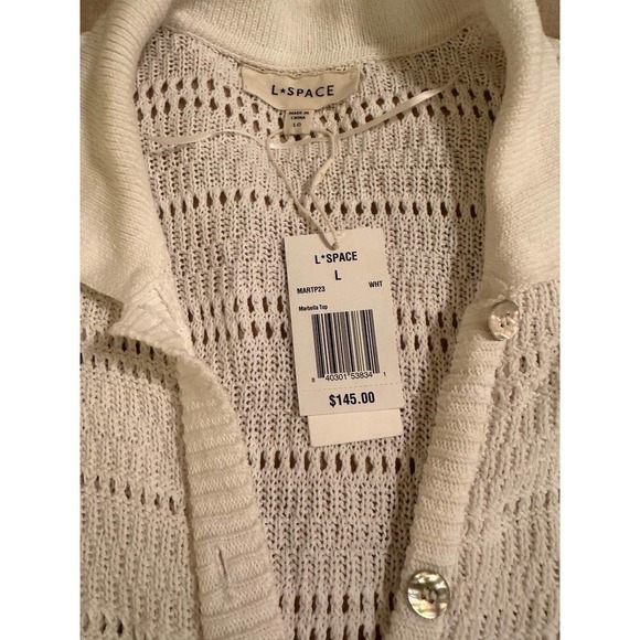 L*Space Marbella Open Stitch Cover Up Top - Picture 8 of 9